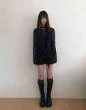 Danto Eyelet Studded Shorts
