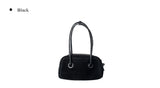 Lomb Suede Stitch Shoulder Bag