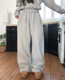 [U-BASIC] Snack Brushed Wide Training Pants