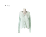 Hyoma V-neck Button Basic Knit Cardigan