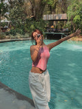 Tri Knit Halter Top