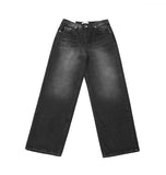 Cobra Black Long Wide Denim