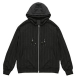 Oversized 2-Hooded Zip Up