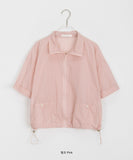 Meato Pocket String Short Sleeve Wind Jumper