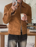 Croi Shoulder Pad Suede Jacket