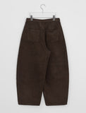 Minges Brushed Cotton Balloon Wide Pants