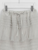 Samen Frill Tulle Banding Midi Skirt