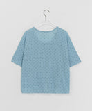 Nomin Round Dot Short Sleeve Cardigan