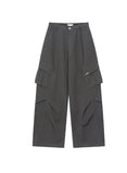 Pocket pintuck wide pants