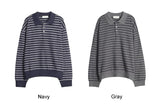 Heady Stripe Collar Knit