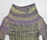 alton stripe off shoulder knit dress