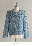 Setu Round Pearl Tweed Short Jacket