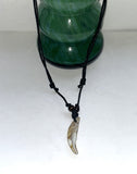 Kayu Vintage Gemstone Leather Necklace