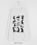 [unisex] Jellyto Rabbit Printing Over Long Sleeve Tee