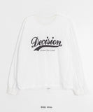 Galeb Nylon Lettering Round Sweatshirt