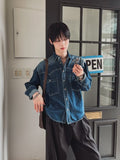 Kor Western Denim Crop Shirt