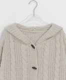 Hetlo Cable Hood Knit Cardigan