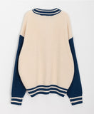 [unisex] Renso Stadium Knit Zip-up Cardigan