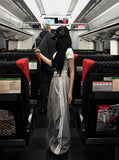 [UNISEX] Metal Track Wide Nylon Pants