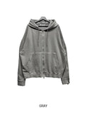 Kale Rail Zipper Hooded Zip-Up