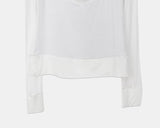 [Fake Layered] Ridan Lace Slim-Fit Layered Long-Sleeve T-Shirt