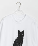 [unisex] Myari Cat Printing Over Short Sleeve Tee