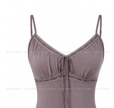 Rosy Mood Lace Ribbon Sleeveless