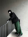Green Corduroy Corduroy String Pants