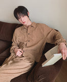 Ruko Crease Balloon Jacket Pants Set
