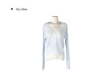 Myou V-neck See-through Button Cardigan