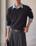 Kifree Loose Fit V-Neck Knit