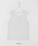 Kyoko Basic Linen Button Sleeveless
