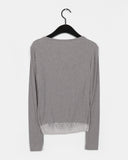 Hitol Lace Fake Layered Shirring Drape T-shirt