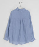 Selgni check pocket long sleeve shirt