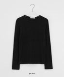 Melhi Dankers Rib Round Long Sleeve Tee