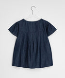 Gelter Summer Raw Denim Short Sleeve Blouse