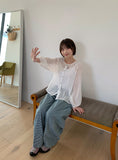 Tsuminko Stripe Balloon Denim Cargo Pants
