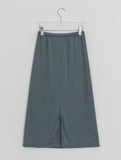 Tuque Stripe Banding Long Skirt