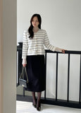 Erina Stripe Knit Jacket Cardigan