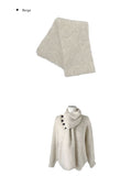 Corning Muffler Button V-Neck Knit Set