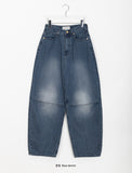 Andian washed parachute denim pants