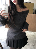 Elda Wool Belt Pleated Mini Skirt