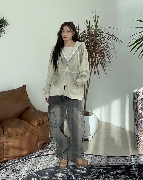 【SATIIIZ】Beos Siwa Washing Banding Denim Pants SATIIIZ (サティーズ) - ベオスシワウォッシュ加工バンディング