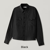 Hayden Flap Pocket Crop Shirt