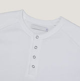 Swing Double Shoulder Rib Muscle Fit Henley Neck