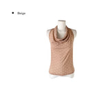 Pinne Dot Drape Halter Sleeveless