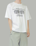 Bling lettering short sleeve t-shirt