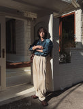 Basel Two-Tuck Corduroy Wide Pants