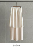 Miereu Summer Satin Banding Skirt