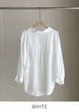 Halo Half-Open Collar Blouse